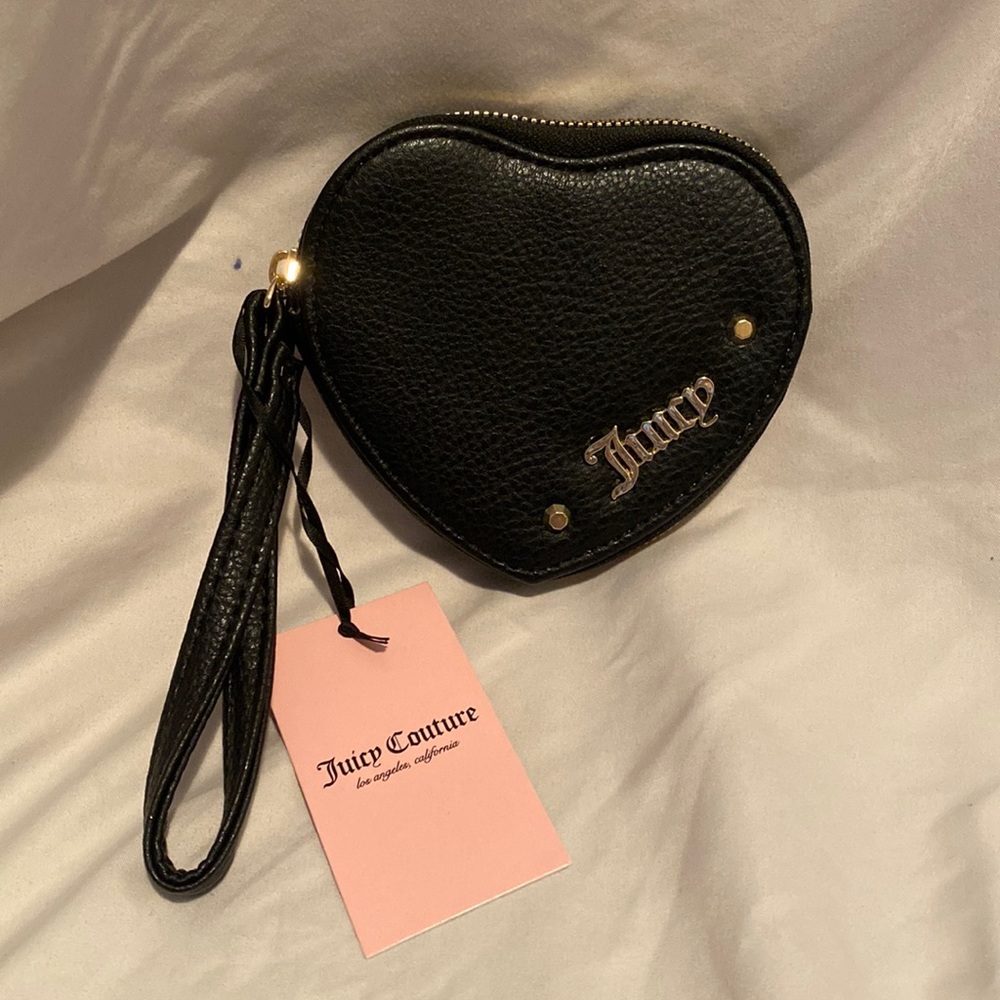 Black Heart Shaped Juicy Couture Wallet - NWT